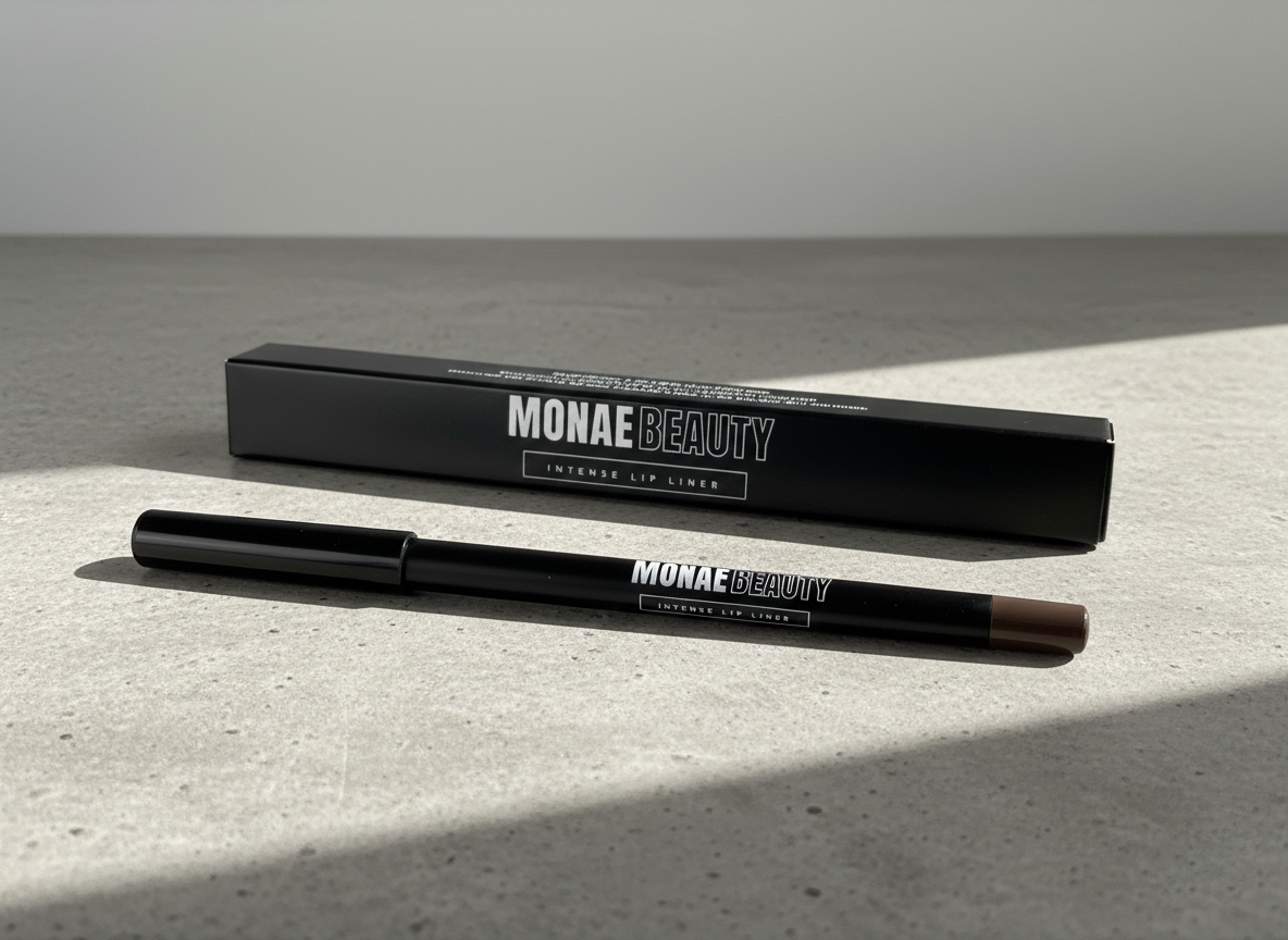 Mocha Intense lip liner by Monae Beauty Co, creamy brown lip liner for defined natural lips